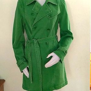 Sundance coat green 100% cotton LG